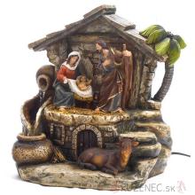 Nativity Scene with fountain - 28x28x19cm