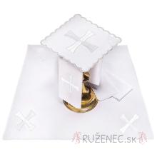 Mass linen set - cross - white