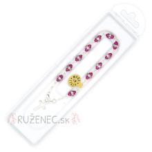 Rosenkranz Armlet - Swarovski - lila