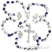 Rosary - 4 Roman basilicas - blue+silver