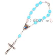 Auto rosary - light blue