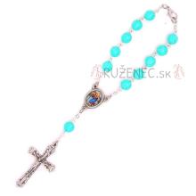 Auto rosary - greenish blue