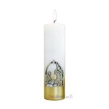 Mass candle decorated - 0.5kg - Holy Family