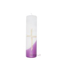 Mass candle decorated - 0.5kg - puprle