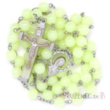 Phosphorescent rosary 7mm pearls